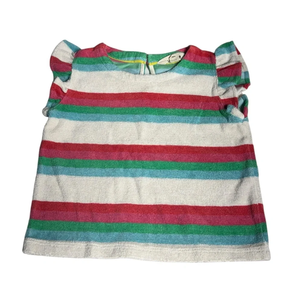 Mini Boden Girls Terry Cloth Top Size 5 Years Fairy Boho Festival Beachy